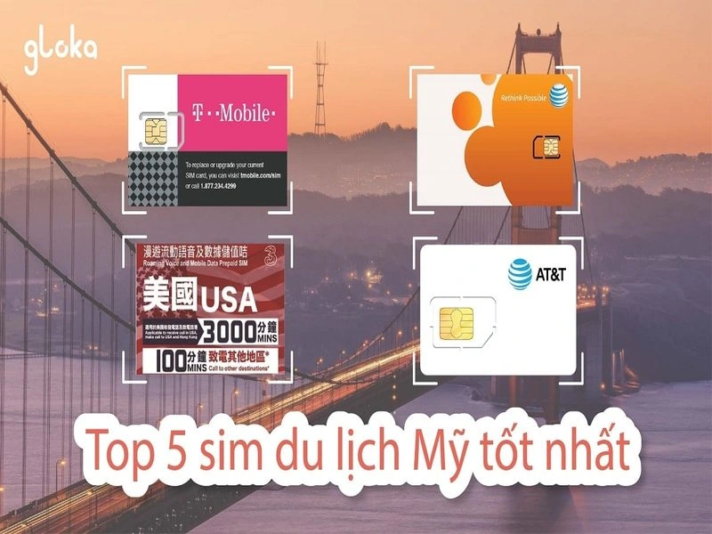 sim du lịch Mỹ gói 10 ngày