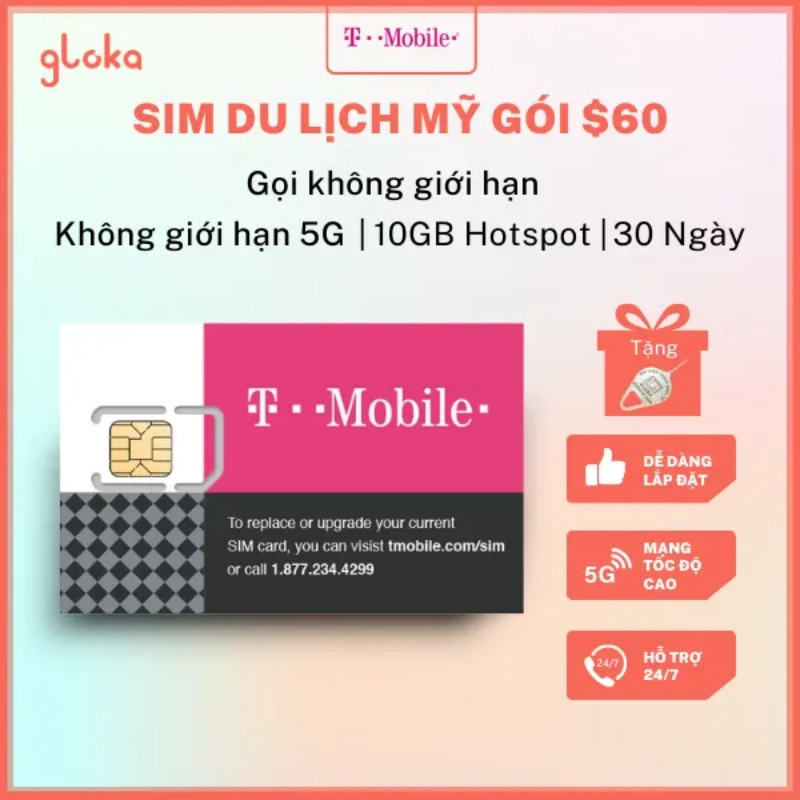 Sim 5G/4G Data Unlimited dung lượng data không giới hạn, tốc độ cao, thoải mái sử dụng