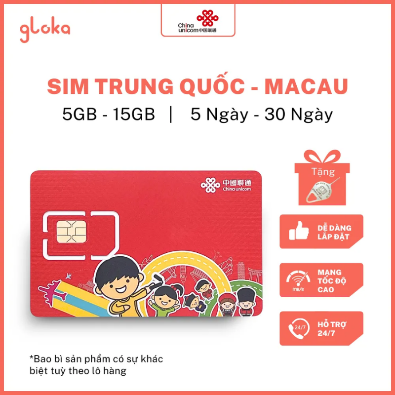 Sim Trung Quốc Macau China Unicom